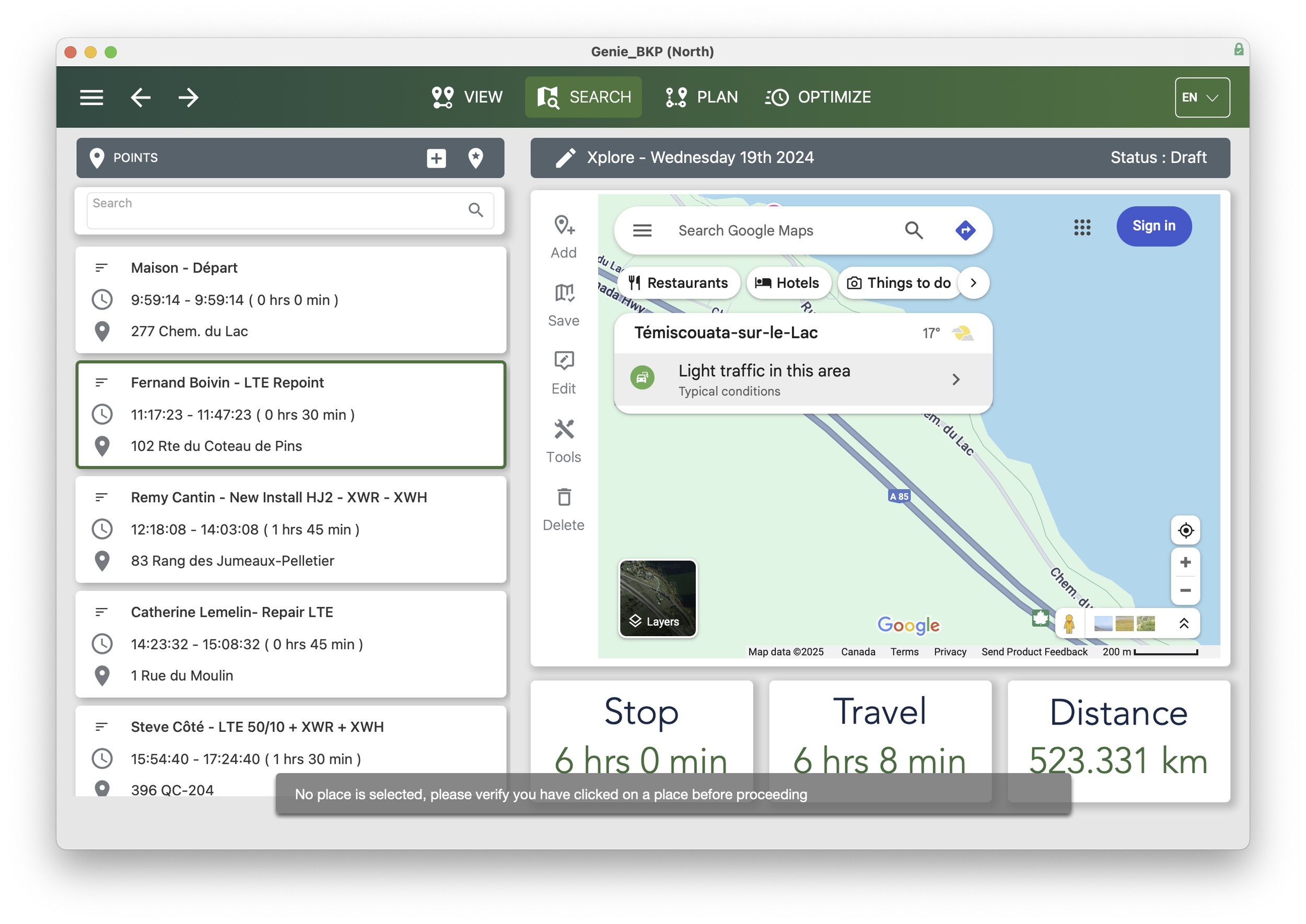 Search Google data live from FileMaker